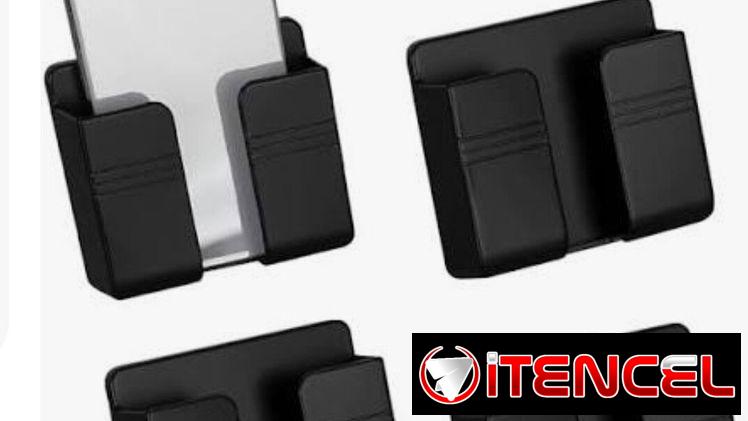 Base soporte fijo plástico negro para celulares , otros .
