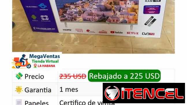 Smart tv 43 challenger con soporte a la pared