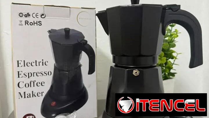 ☕ Cafetera eléctrica Rudenkov ☕ ✔️ 6 tazas ✔️ Incluye su cucharilla para dosificador 🧾 Garantía de 1 mes 🚚 Domicilio p
