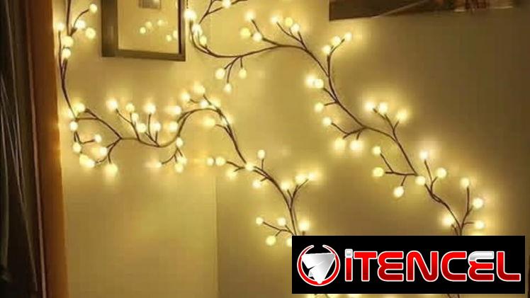 Luces en forma de racimo, 72 luces, para recámara, navidad, ventana, boda, fiesta de cumpleaños