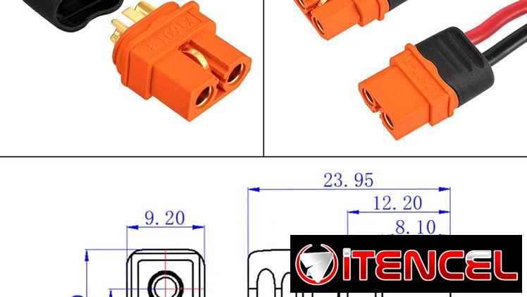 XT60i Conector XT60I-F Conector hembra