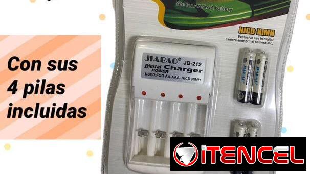 Cargador de Pilas Recargables AA y AAA