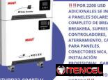 Kit solares 3000W, 4000W y 6000W