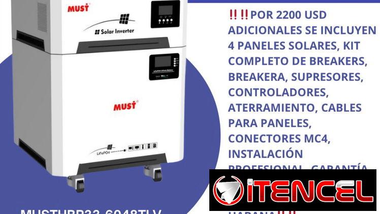 Kit solares 3000W, 4000W y 6000W