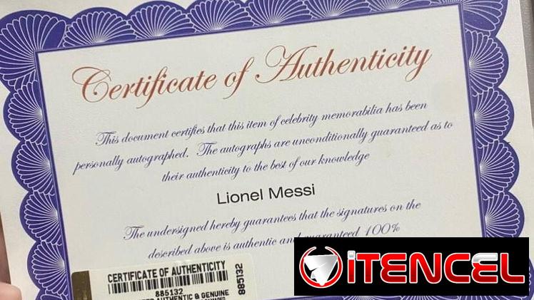 Venta de foto firmada por Messi