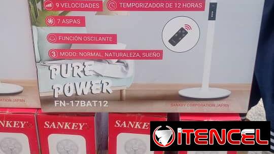 🔰SANKEY 🔰 65 USD VENTILADOR SANKEY RECARGABLE 2000MAH. MENSAJERÍA CON FACTURA Y GARANTÍA. TLF 54833699