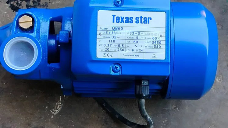 Bomba de agua periférica , 1/2 HP , 120 v