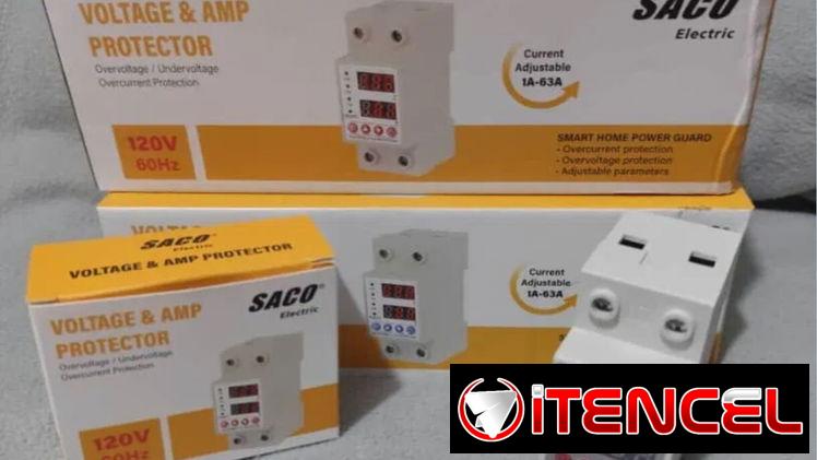Protector de voltaje inteligente para toda la casa 110V y 220V 63A máximo. Proteje equipos de refrigeración también
