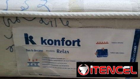 COLCHON KONFORT KING SIZE 2x 2 DE USO EN BUENAS CONDICIONES.