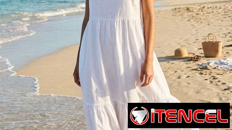 Vestido blanco de hilo