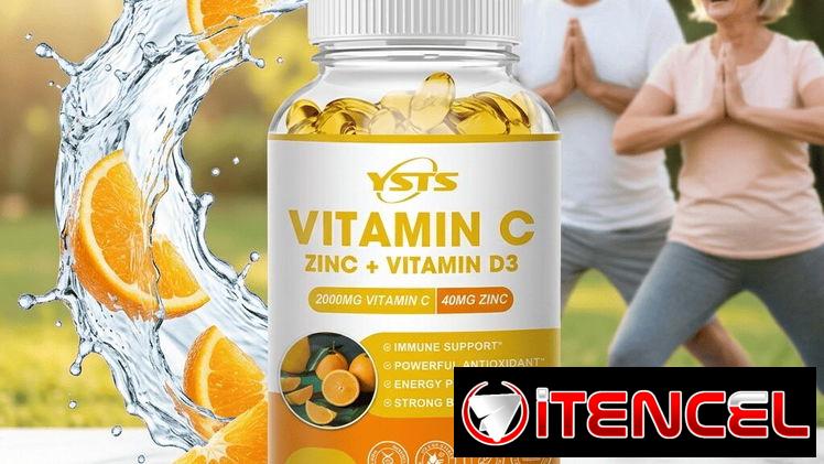 3 en 1/ Vitamina C, Zinc más D3/ todo en uno p mejor eficiencia.