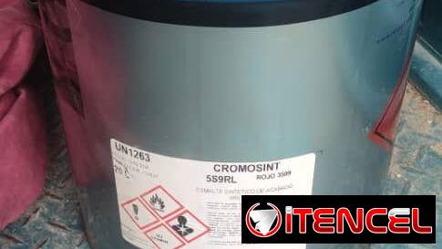 💯🌈PINTURA DE ESMALTE SINTÉTICO CROMOLAC ACABADO CON BRILLO ROJO CHINO🌈💯