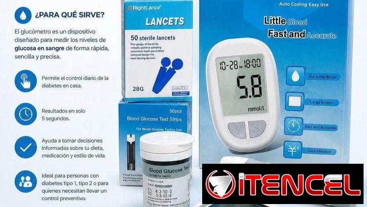 Set completo medición de glucosa en sangre