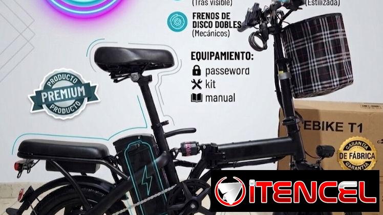 Bicicletas electricas T1 Color Negro. Nuevas en caja