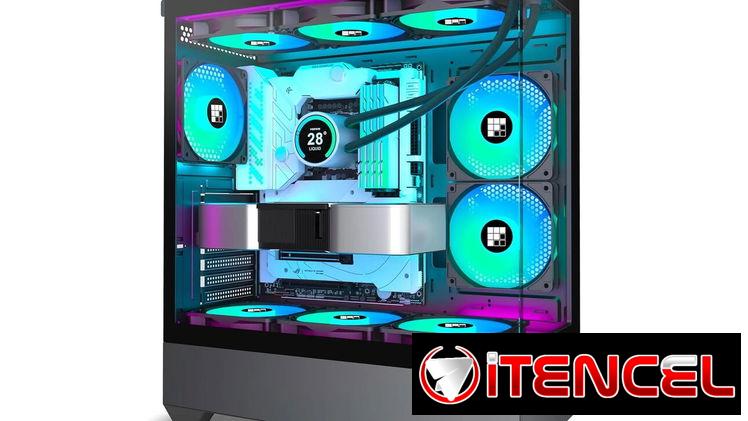 Chasis FOIFKIN ATX Media Torre – 6 Ventiladores ARGB PWM, Vidrio Templado, USB-C