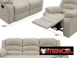 Juego de sofá reclinable 3,2,1 para tu comodidad