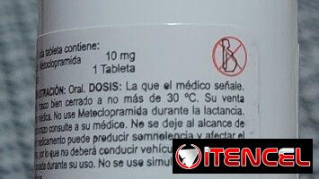 Metoclopramida, Biopram, frasco con 20 tabletas de  10 mg