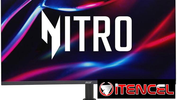 acer Nitro 32″ WQHD (2560 x 1440) 1500R Monitor curvo de pantalla ancha VA XZ322QU ZeroFrame AMD FreeSync Premium – 180H