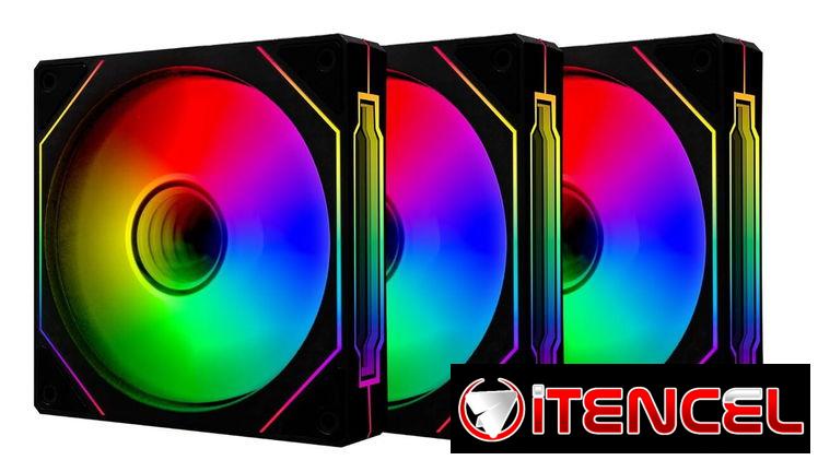 🌈🖥️ PACK 3 FANES 120MM ARGB INFINITY MIRROR PWM PARA PC GAMER ENVÍO DISPONIBLE + GARANTÍA