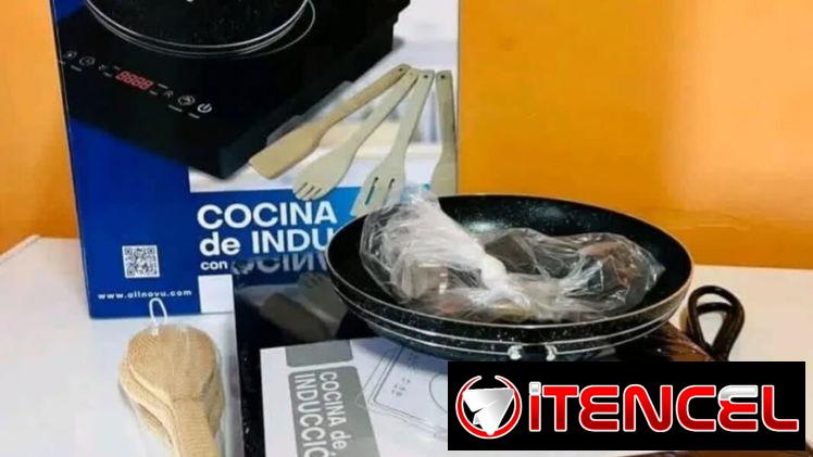 Cocina de inducción con sartén incluído
