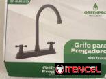Grifo fregadero doble cuello cisne negro GP 1013 (CV)