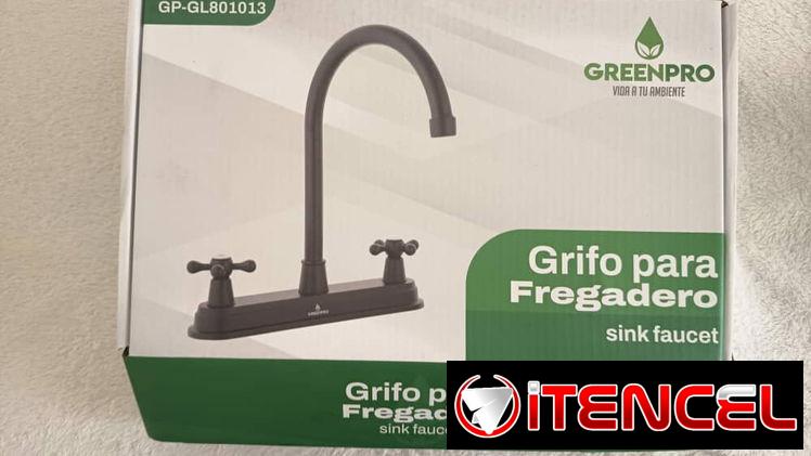 Grifo fregadero doble cuello cisne negro GP 1013 (CV)