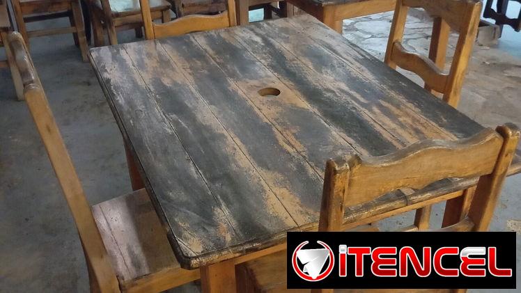 Vendo juego de mesas y sillas de alta calidad para restaurante