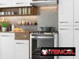 Mueble de cocina 3 en 1. Importados. Color blanco y gris