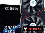 Tarjeta gráfica ZER-LON RX 590 / Soporte horizontal COOLMOON ARGB para tarjetas gráficas