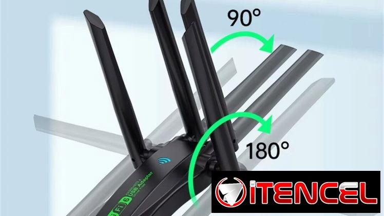 Adaptador USB WiFi 6 AX900 Bluetooth 5,4 antenas de doble banda 2,4G 5G WiFi6 tarjeta de red controlador receptor
