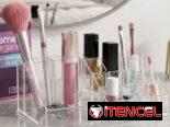 Organizador de cosméticos transparentes