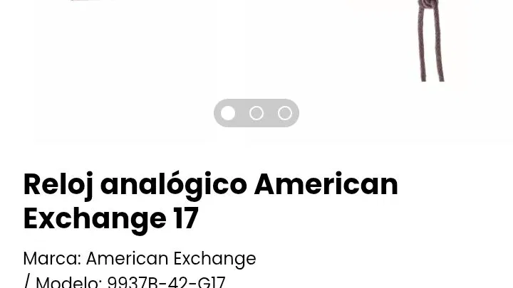 Reloj analógico American Exchange 17. Nuevo
