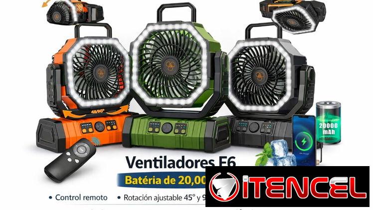Potencia, autonomía y luz en un solo equipo Ventilador recargable new en caja