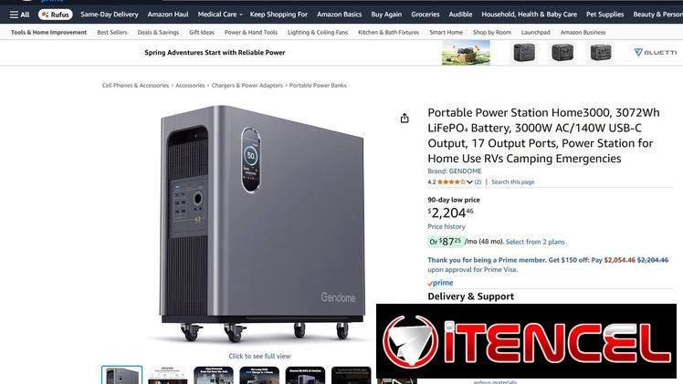 Gendome 3,072Wh – Planta Electrica – Estacion de Energia – Todo en uno – Ecoflow