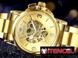 Reloj Automático Dorado  para Mujer– ¡Edición Limitada! en su caja, Diseño Exclusivo y Elegante