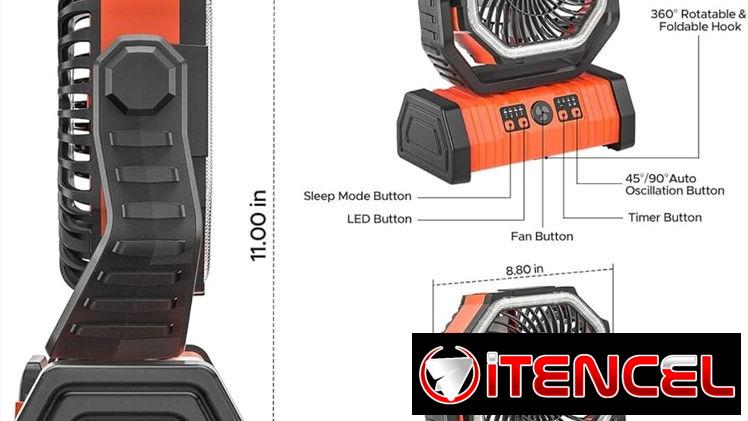 Ventilador recargable 20000 mah
