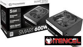 Thermaltake Fuente de alimentación inteligente – 600W, 80 Plus, blanco, PFC activo, S/Cable