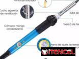 Kit de soldadura eléctrico, temperatura regulable, multímetro. Todo nuevo en su estuche