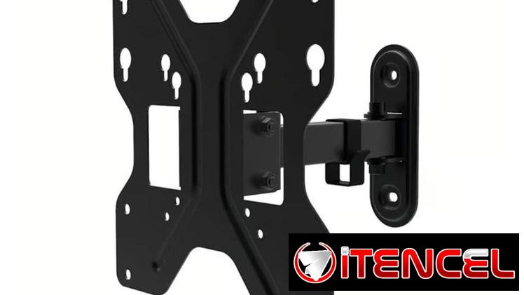 Soporte De Pared Unno Tekno Para TV 23–42” Brazo Articulado Full Motion VESA 200×200 Extensible 66lb