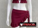 Biquinis de pareo corto x 5500.  Juego de bikinis Cherry 🍓 x5000