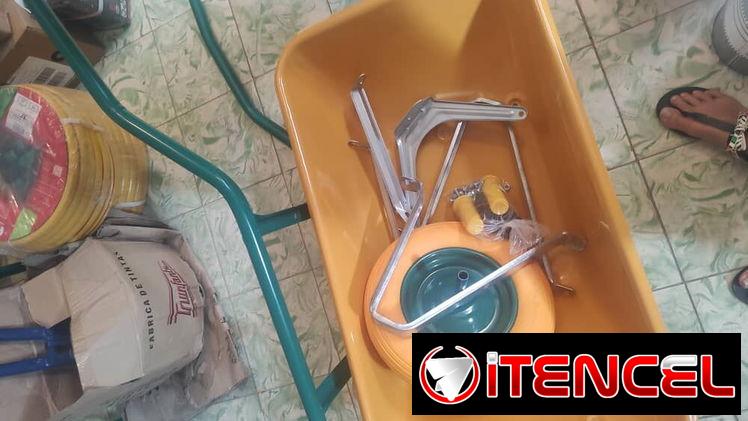 VAGON DE CONSTRUCCION O JARDINERIA RUEDA MACIZA