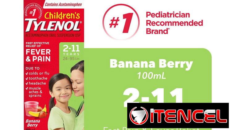 Tylenol para niños de 2 a 11 años pomo de 100 ml