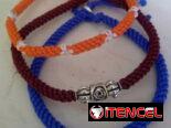 VARIEDAD DE PULSERAS TEJIDAS DE HILO CHINO