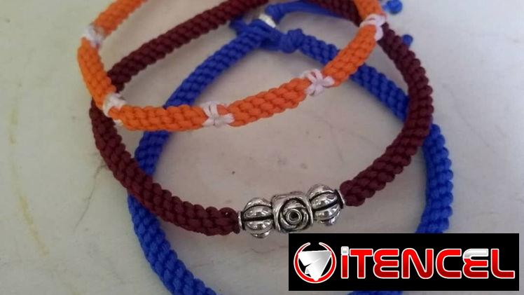 VARIEDAD DE PULSERAS TEJIDAS DE HILO CHINO
