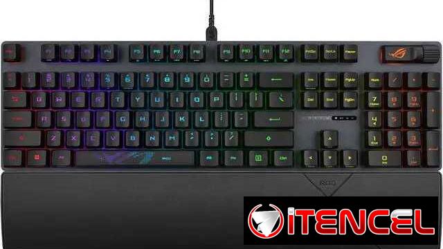 🎮 Teclado Asus ROG Strix Scope II 96 RX Red Black 🎮 PBT doubleshot keycaps🔹RGB🔹96% layout🔹IP57 📦0km