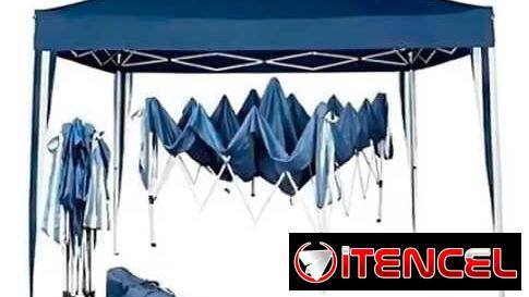 Carpa plegable móvil 3×3  122x20x20 cm *Disponibilidad en color blanco también*