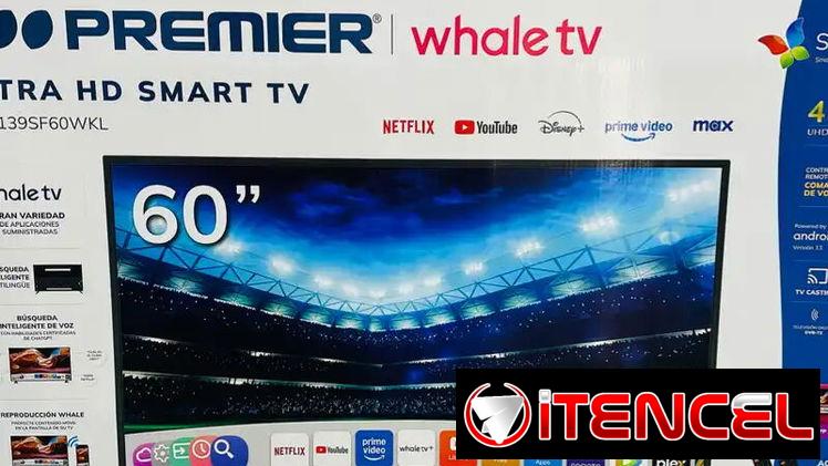 Smart TV – Led 60″ pulgadas  4k  Incluye soporte a la pared y 2 mandos  Ojo: no trae caja digital