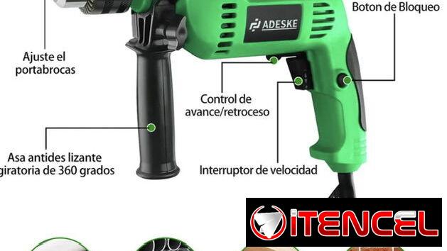 Taladro + accesorios