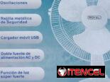Ventilador recargable Solar 12″