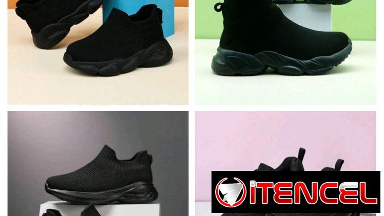 Tenis Negro Elastizados del 30 al 35 $12400  54671362 Jeiler